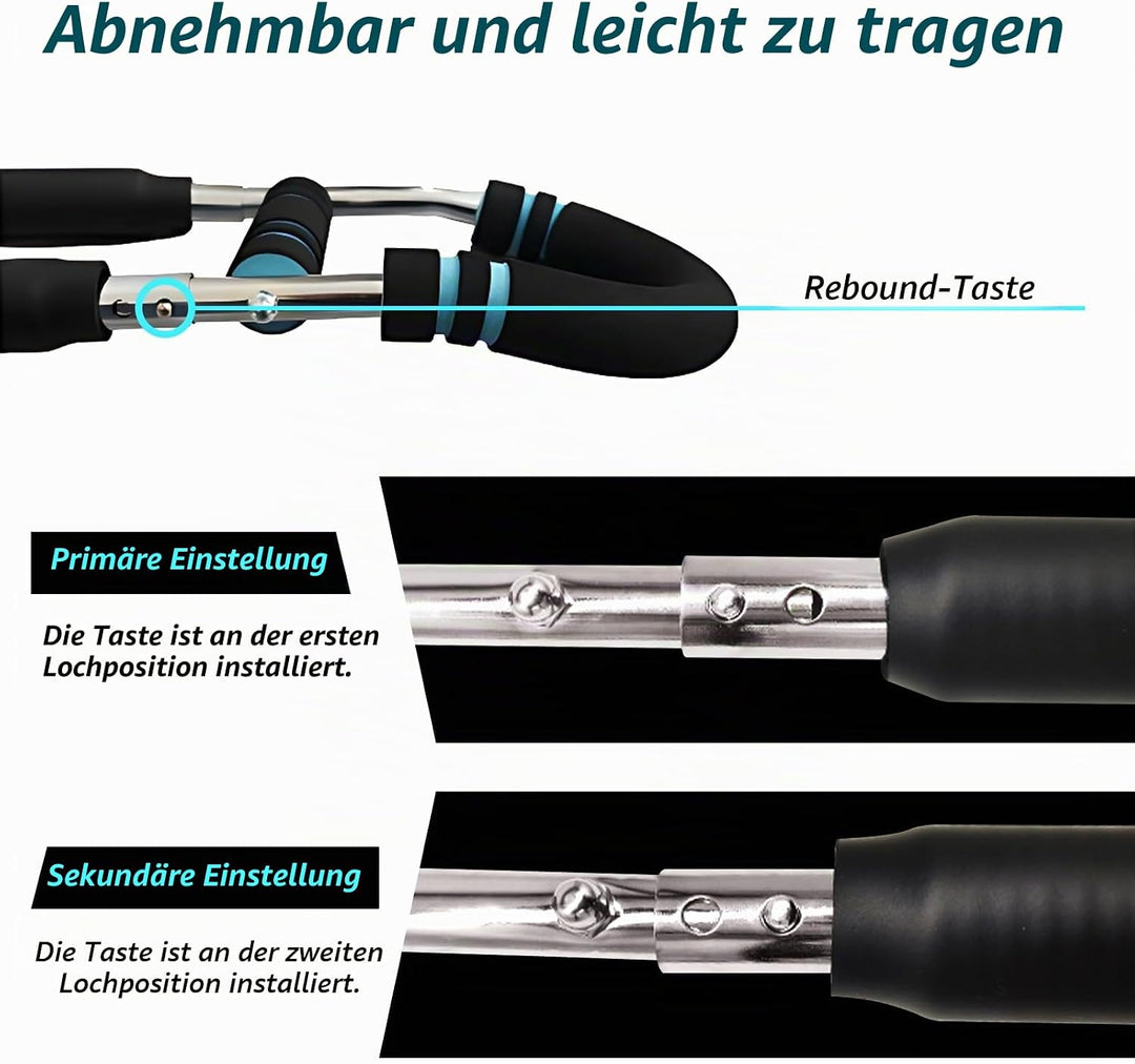 Haokelai Twister Armtrainer, U-förmiger Twister-Armtrainer, Verstellbarer Brust-Expander, Oberschenk