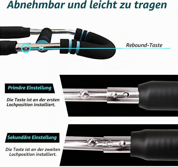 Haokelai Twister Armtrainer, U-förmiger Twister-Armtrainer, Verstellbarer Brust-Expander, Oberschenk