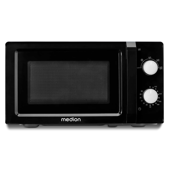 MEDION Mikrowelle (20 Liter, 700 Watt, klein kompakt und platzsparend, 5 Mikrowellenstufen, Auftaufu