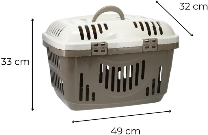 GarPet Transportbox Oben Öffnen Hunde Katzen Kleintier Transport Box Katzenbox Hundebox Open Top Str