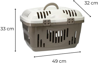 GarPet Transportbox Oben Öffnen Hunde Katzen Kleintier Transport Box Katzenbox Hundebox Open Top Str