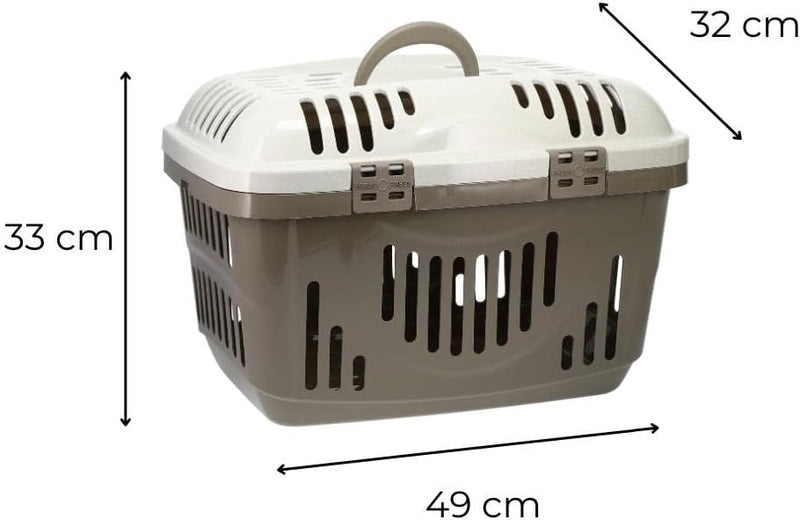 GarPet Transportbox Oben Öffnen Hunde Katzen Kleintier Transport Box Katzenbox Hundebox Open Top Str