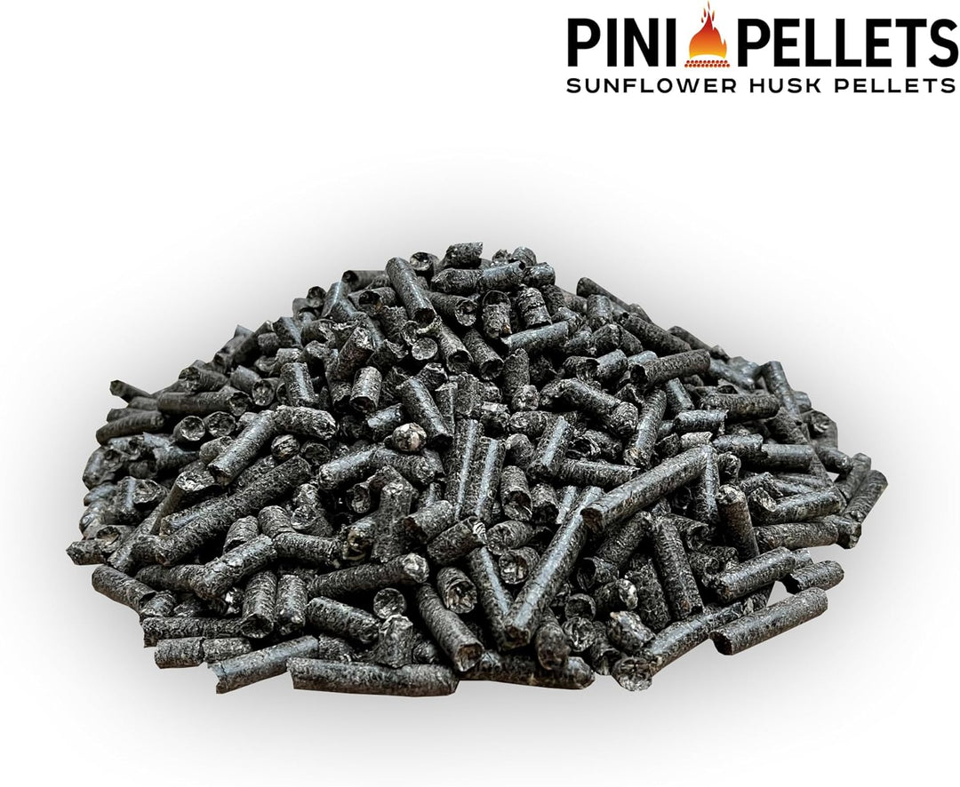 PINI Sonnenblumenschalen Pellets 30 kg Durchmesser 8 mm Heizpellets Einstreupellets (Alternative für
