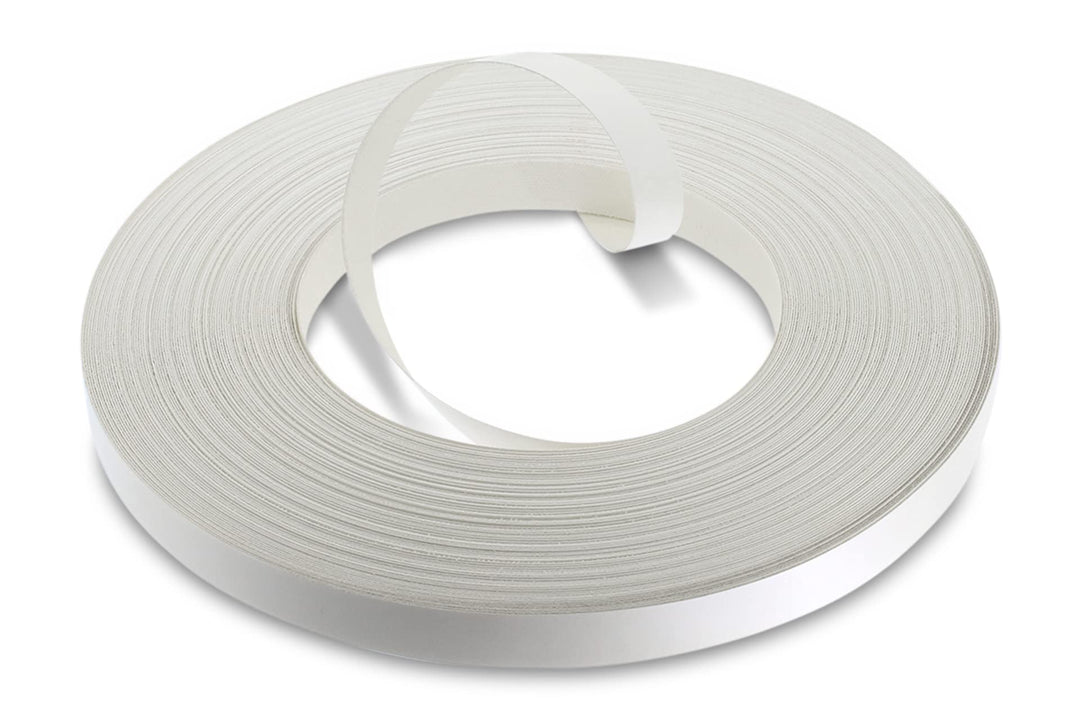 WoodPress® 15mm Mattweisse Melamin Kantenumleimer mit Schmelzkleber – 50m Industrielle Rolle – Einfa
