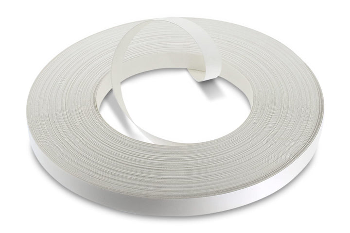 WoodPress® 15mm Mattweisse Melamin Kantenumleimer mit Schmelzkleber – 50m Industrielle Rolle – Einfa