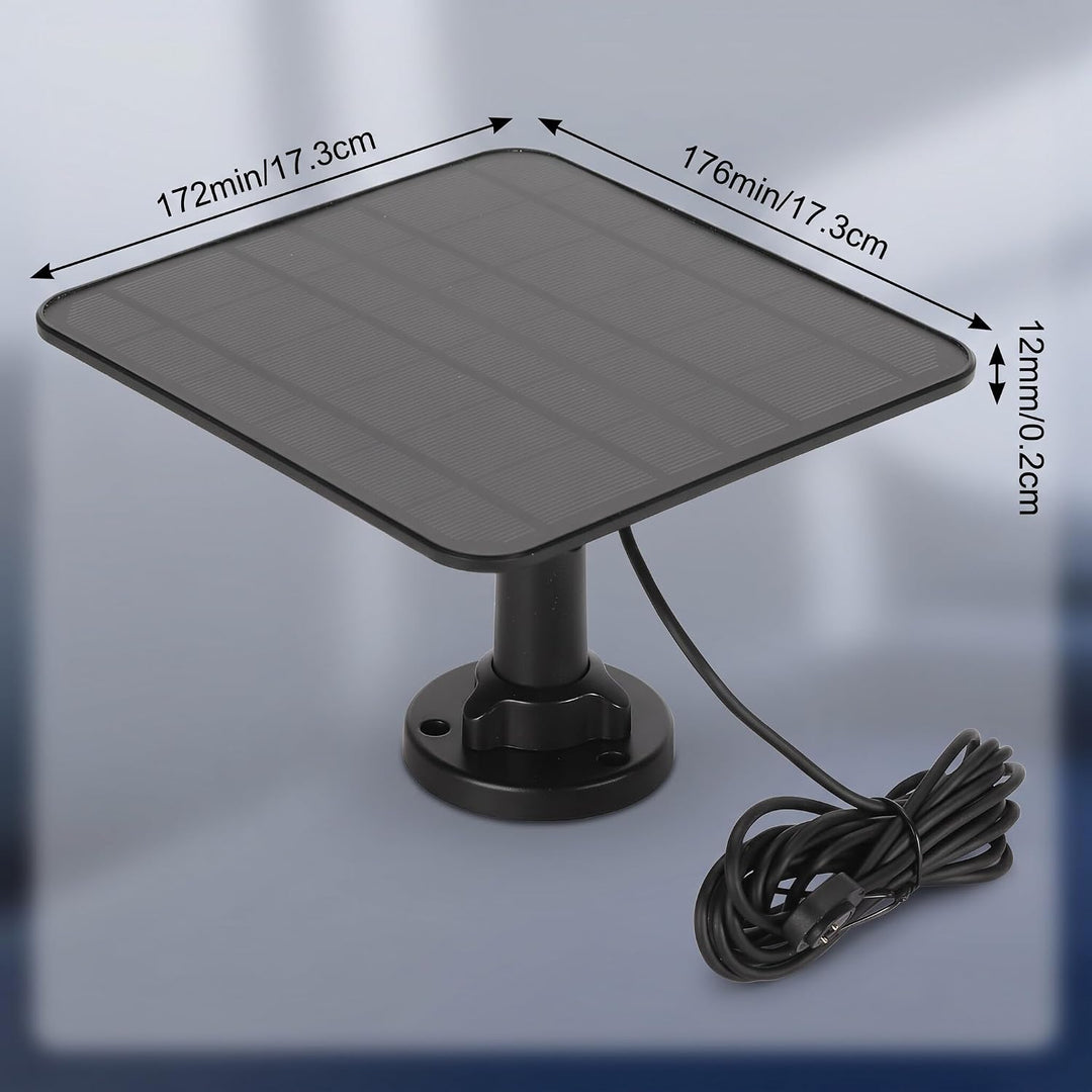 12 W Solarpanel Ladegerät, Netzteil für Arlo Pro 3 Pro 4 Ultra 2 Go 2, 9,8 Fuss/3 M IP65 Wasserdicht