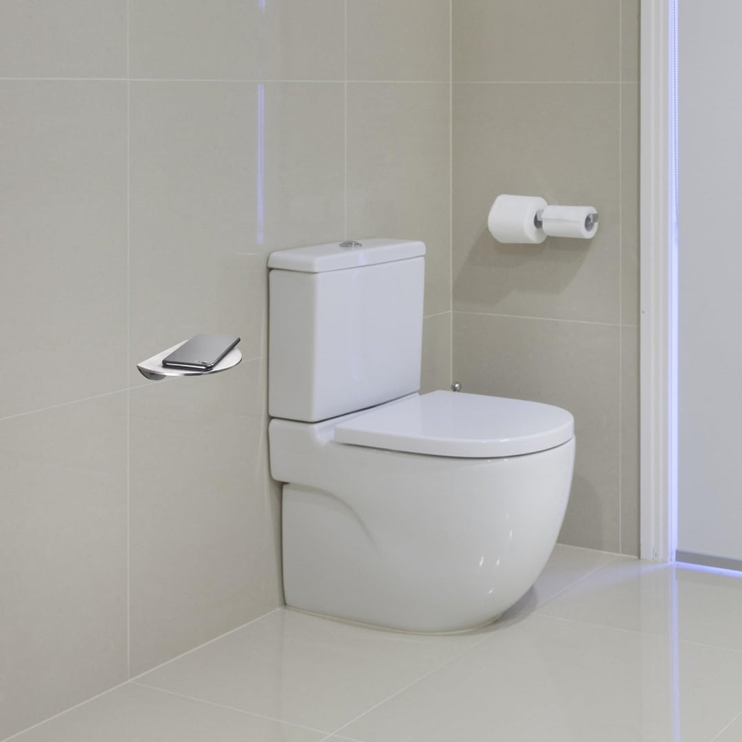 Selbstklebend Duschregal 304 Edelstahl Wandmontage Modern Duschregal Kein Bohren Einfache Reinigung