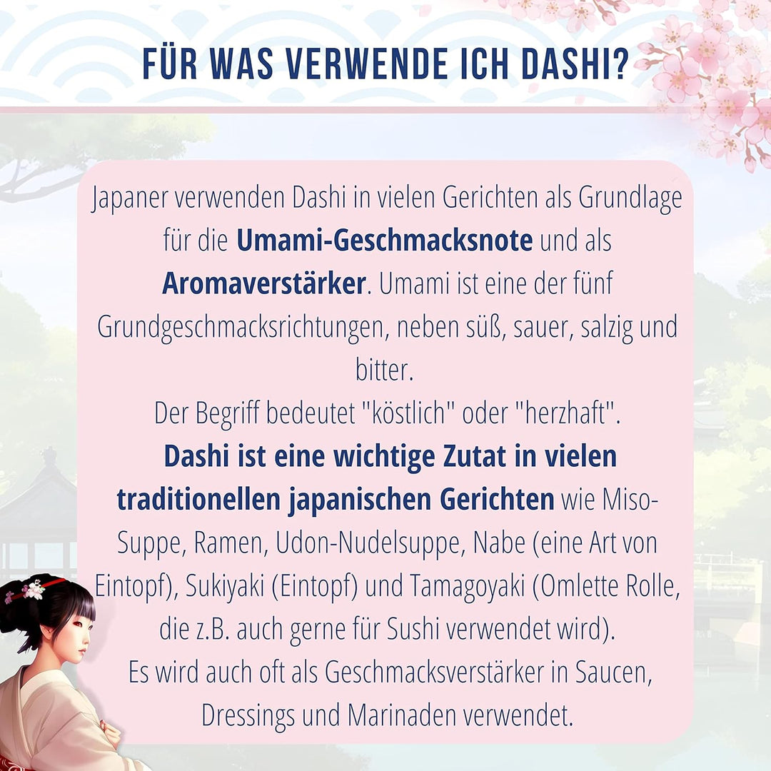 Asiafoodland - Big Pack - Bonito Dashi - Würzmittel für Fischsuppe - Dashi No Moto Pulver, 1er Pack