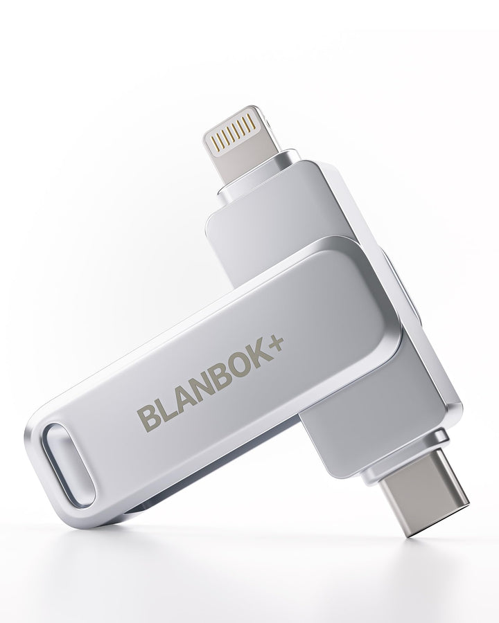 MFi Zertifizierter 256GB USB C Stick für iPhone 15, 3 in 1 Memory Stick, Externer Speicher für Light
