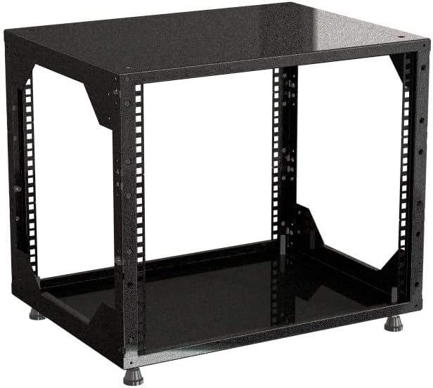 Rack Magic - 19" Mini Rack 9HE - 290mm Tiefe - Schwarz - 19 Zoll Serverschrank - 19" Studiorack - 19
