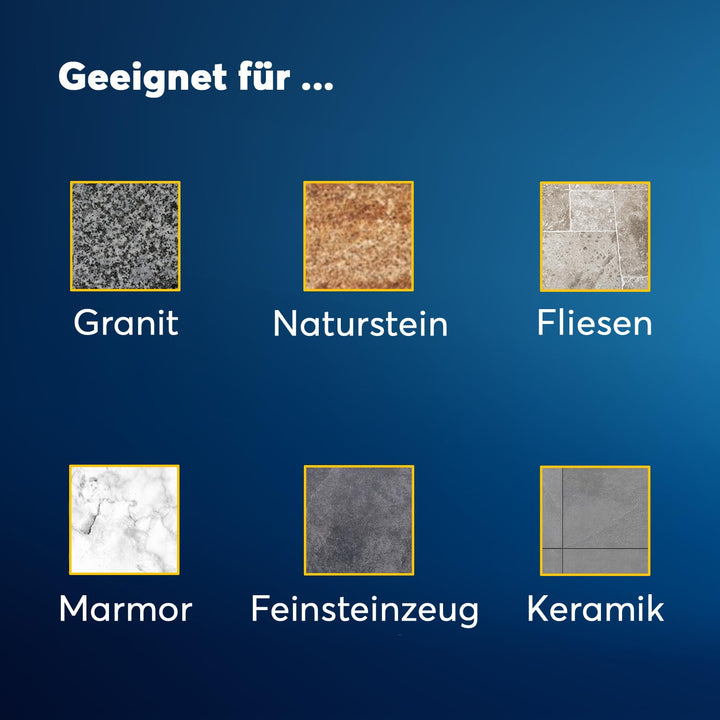 EDW Diamant-Schleifpad Set 9 teilig, D=100mm Trocken, Klettaufnahme, Naturstein, Fliesen, Feinsteinz