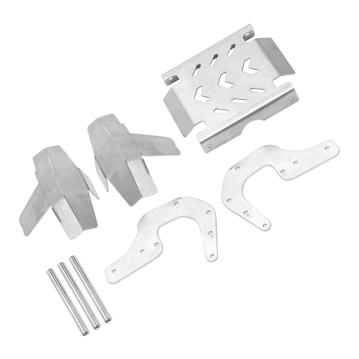Dilwe RC-Chassis-Rüstungsset, Edelstahl-Anti-Kollisions-Frontstossstange für 1/8 RC-Auto, robust und