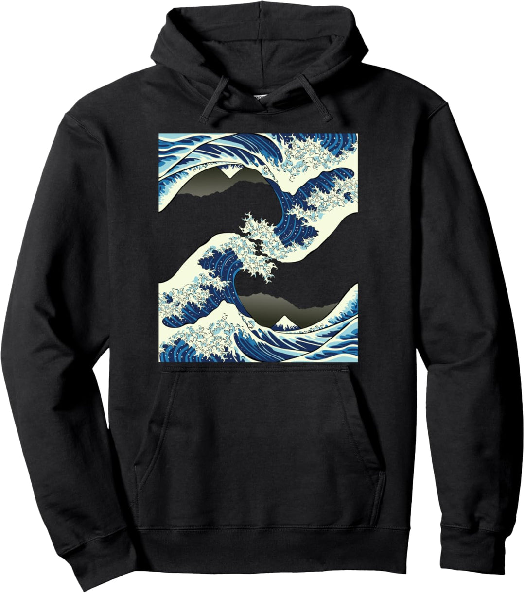 The Great Wave Off Kanagawa Welle Japanische Kultur Japan Pullover Hoodie