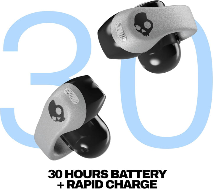 Skullcandy Push 720 Open Wireless Open Ear Bluetooth Earbuds, Headphones, Waterproof, Clip-On Lightw