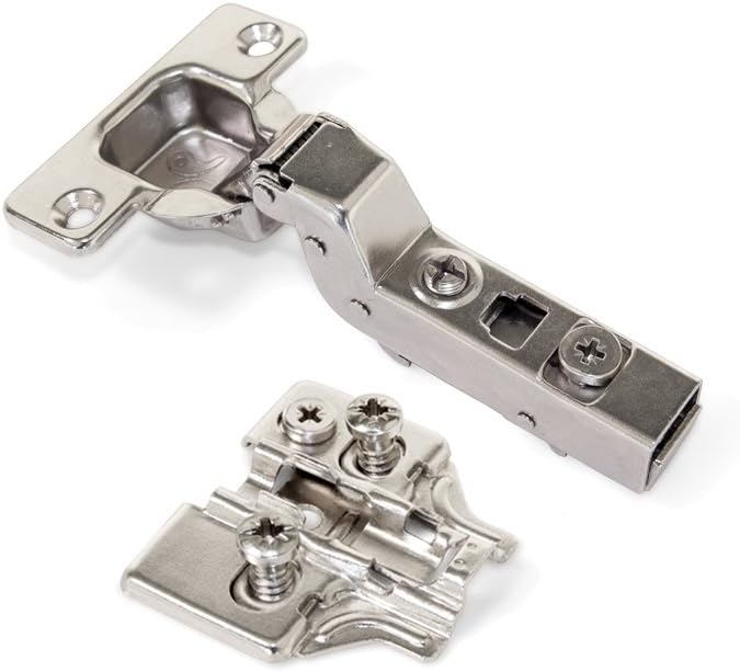Emuca 1011807 Pack aus 20 Topfscharnieren Ø35mm 100° mit sanftem Verschluss für aneinanderstossende