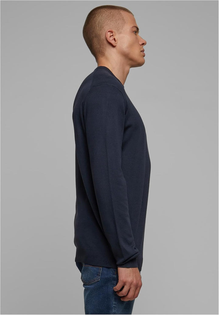 Urban Classics Herren Knitted Crewneck Sweater Sweatshirt S Navy, S Navy