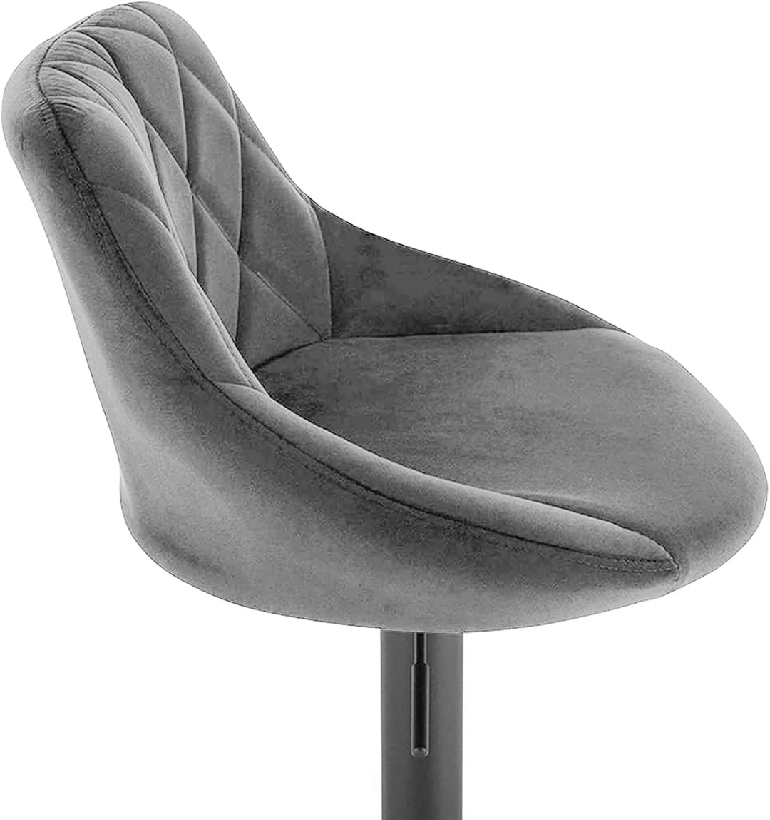 XUANYU 10er-Set Barhocker aus Samt Höhenverstellbare 63-83 cm Barstühle 360° Drehstuhl Küchenstühle