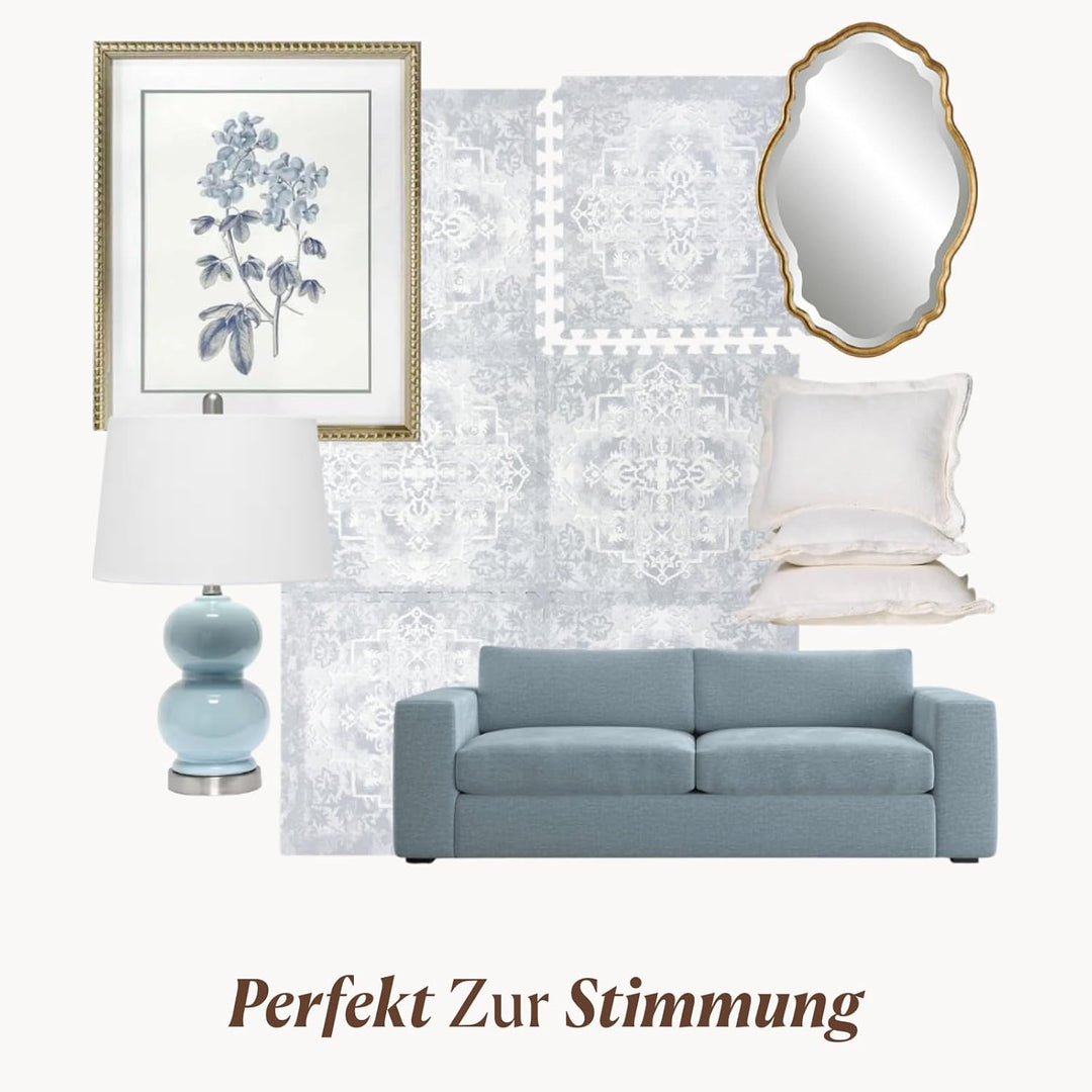 Toddlekind Puzzlematte Kinder, 6-Tlg. Inkl. Rand – Baby-Puzzlematten & Puzzle Bodenmatte, Ungiftige