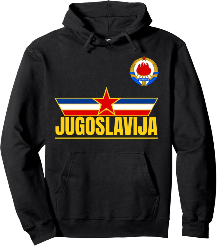 Jugoslavija Zastava Emblem von Jugoslawien Flagge Yugo Pullover Hoodie