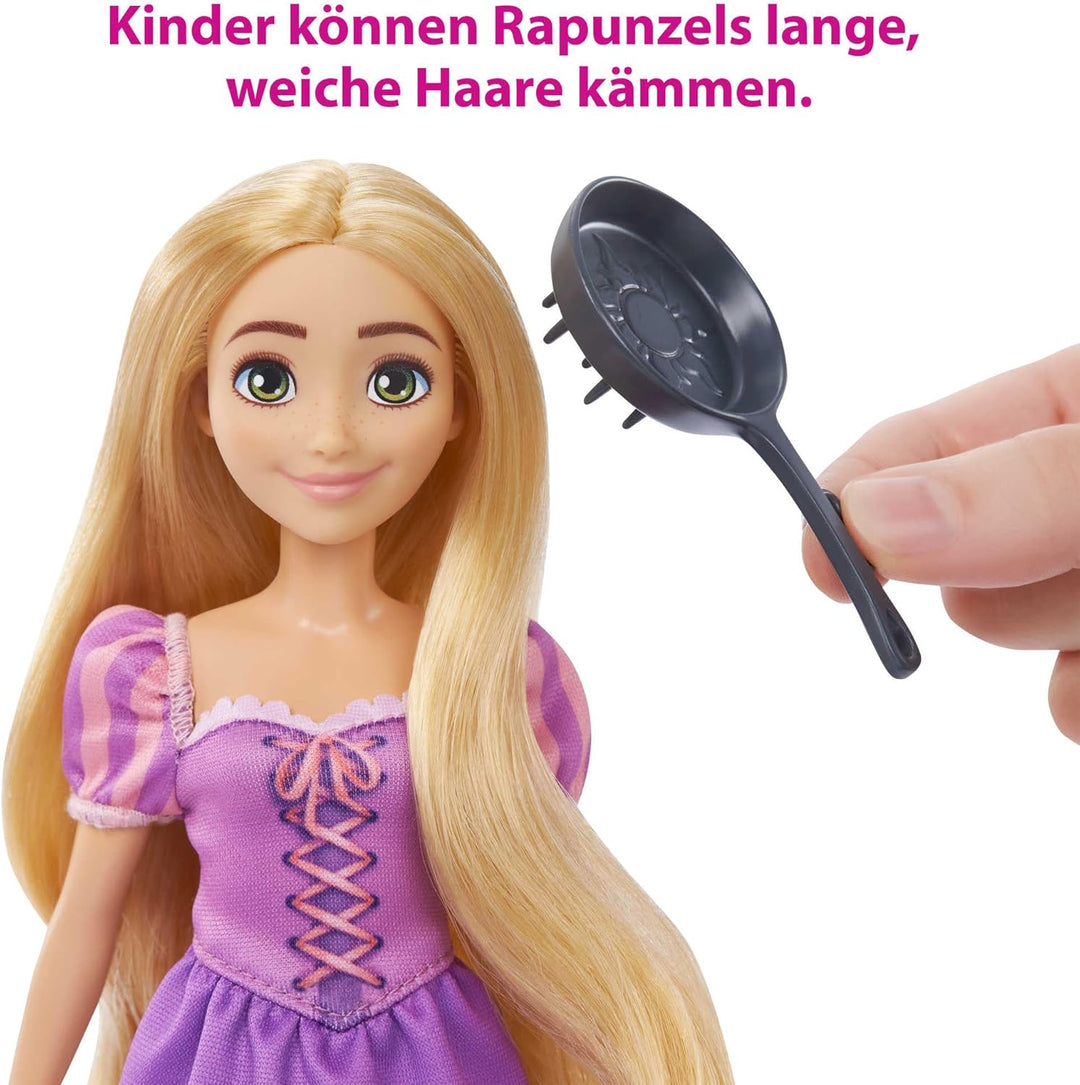 Disney Prinzessin Rapunzel & Maximus - Puppe und Pferd mit abnehmbarem Sattel und Zügeln, inklusive