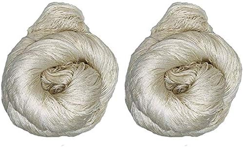 KNITSILK Seidengarn 20/2 ungefärbt, 100% Maulbeerseide, Spitzengewicht, 100 Gramm & ca. 914 Meter, g