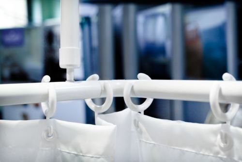 2er ALU WINKELSTANGE BARRIEREFREI 120x120 EXTRA LANG DUSCHVORHANG STANGE! PROBLEMLOURCHSCHIEBEN DES