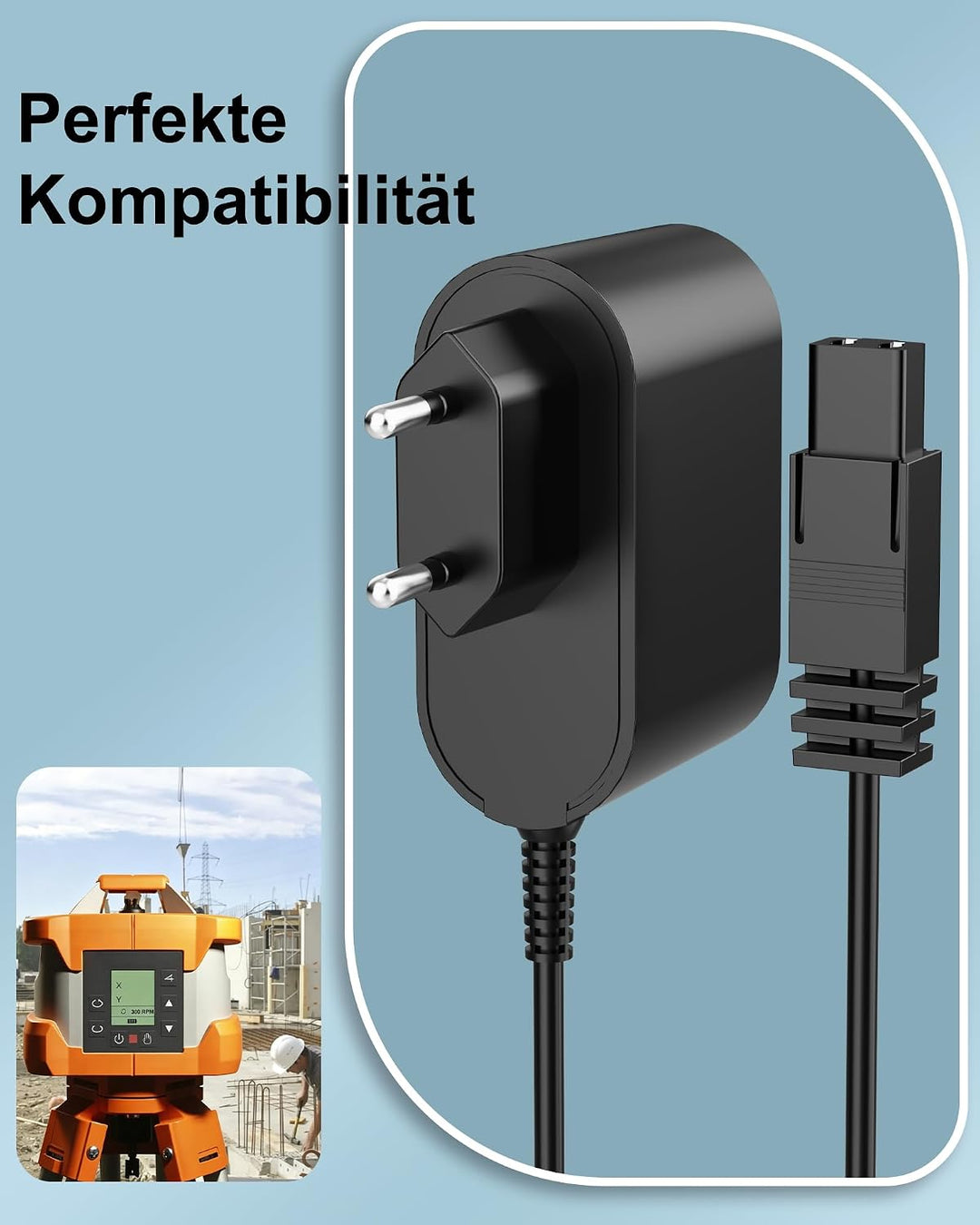 6,6V 1,7A Ladegerät kompatibel mit Nedo Primus Series Rotating Lasers,Stabiler Ersatz-Ladeadapter fü