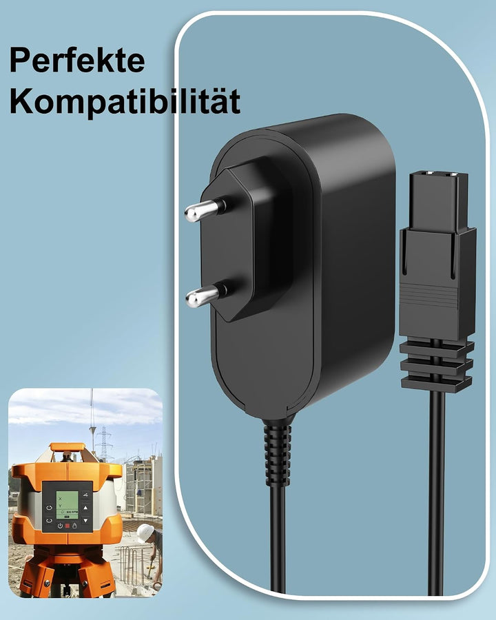 6,6V 1,7A Ladegerät kompatibel mit Nedo Primus Series Rotating Lasers,Stabiler Ersatz-Ladeadapter fü