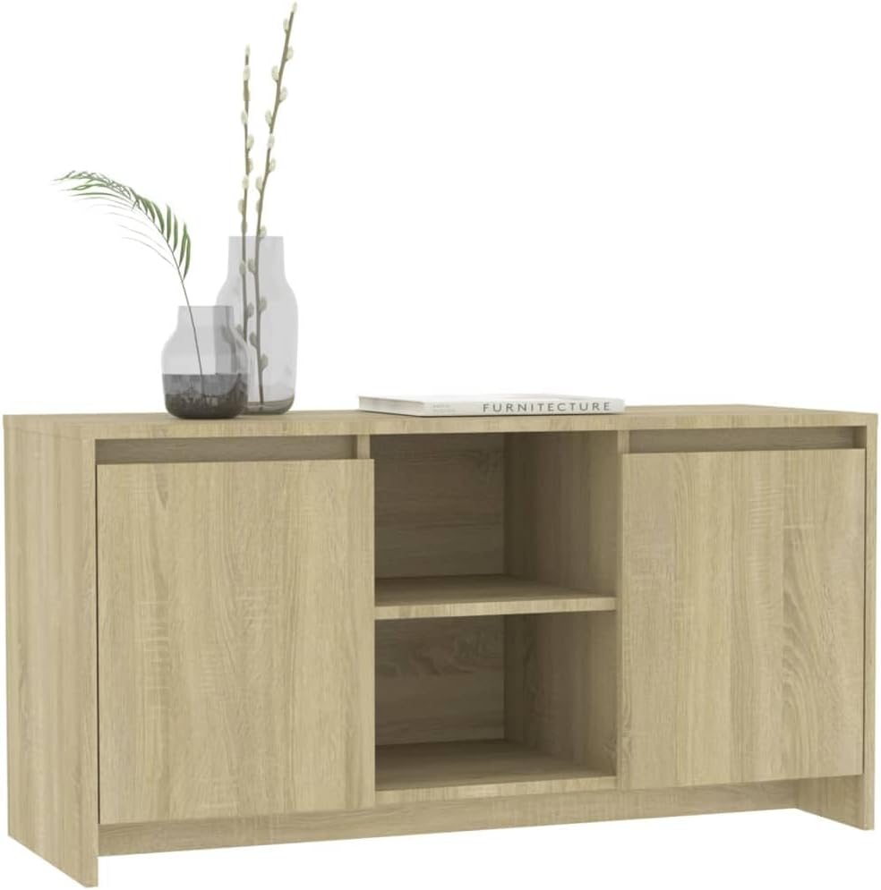 vidaXL TV Schrank mit Türen Fächern Lowboard TV Möbel Sideboard Fernsehtisch Fernsehschrank HiFi-Sch
