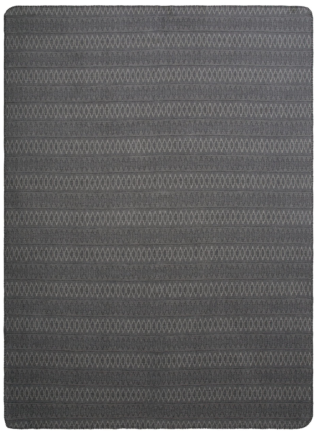 Villeroy &amp; Boch Wohndecke Malindi Graphite I weiche Kuscheldecke aus Baumwollmischgewebe I dunkelgra