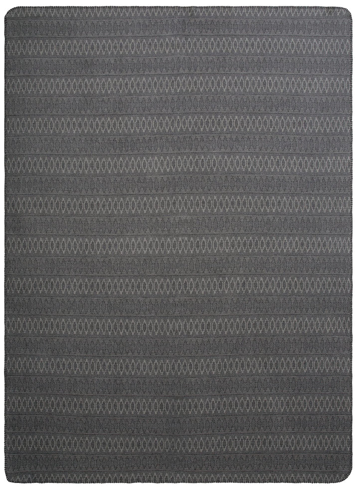 Villeroy &amp; Boch Wohndecke Malindi Graphite I weiche Kuscheldecke aus Baumwollmischgewebe I dunkelgra