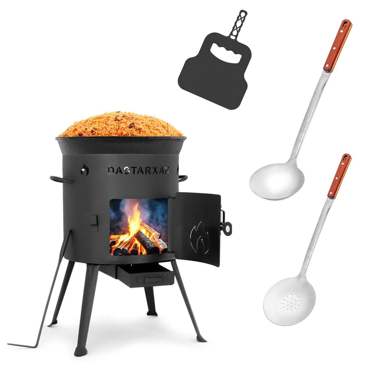 Ø36cm Uchag 2mm stahl Utschak Utschag Feldküche 12L Kazan Kasan (flacher boden) Feuerstelle Campingo
