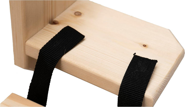 Hängebrücke für Katzen mit Regalen Kletterwand Katzenmöbel Wandmontage 7 Stufen Holz Kiefer 85 cm (K