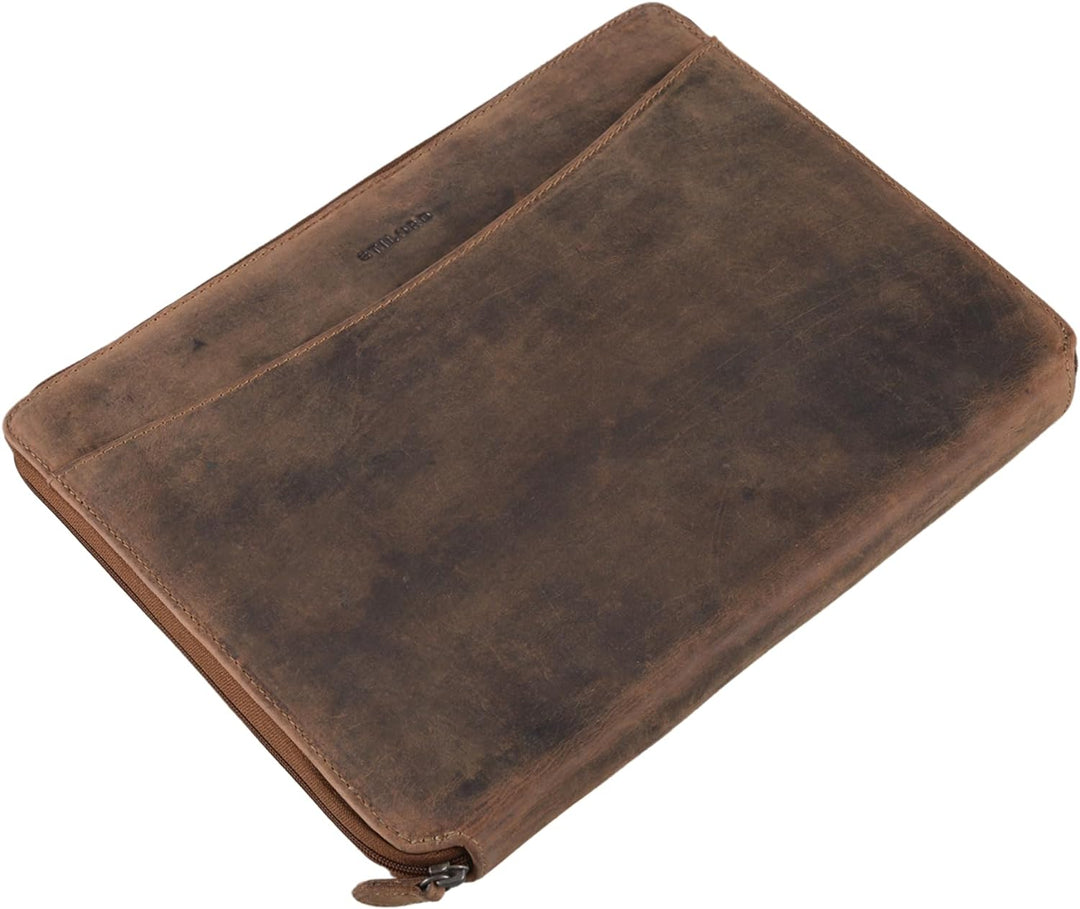 STILORD 'Dexter' Dokumententasche A4 Leder Arbeitsmappe Vintage Aktenmappe Dokumentenmappe DIN A4 Ko