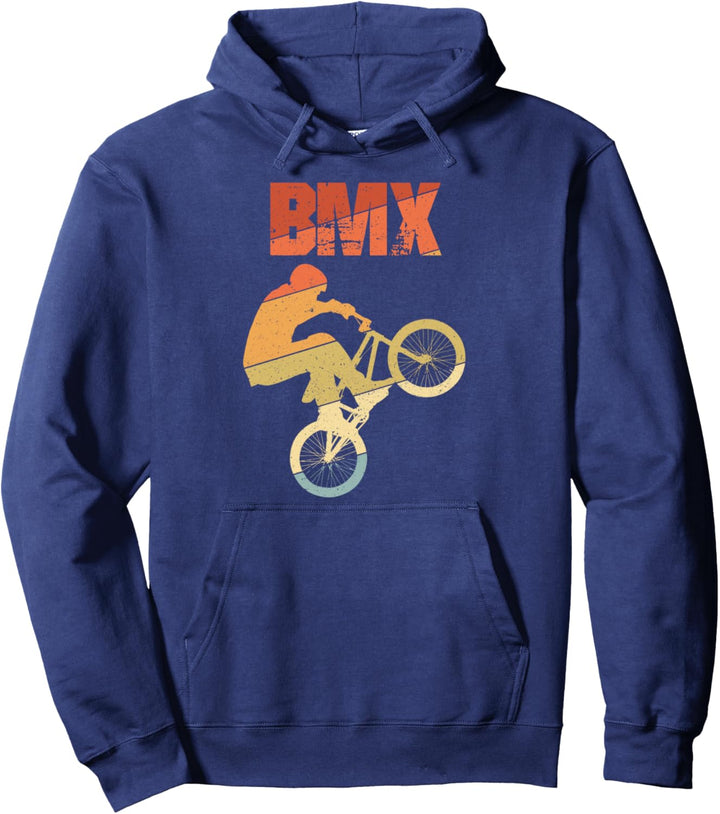 BMX Vintage Retro BMX Silhouette Geschenk Pullover Hoodie