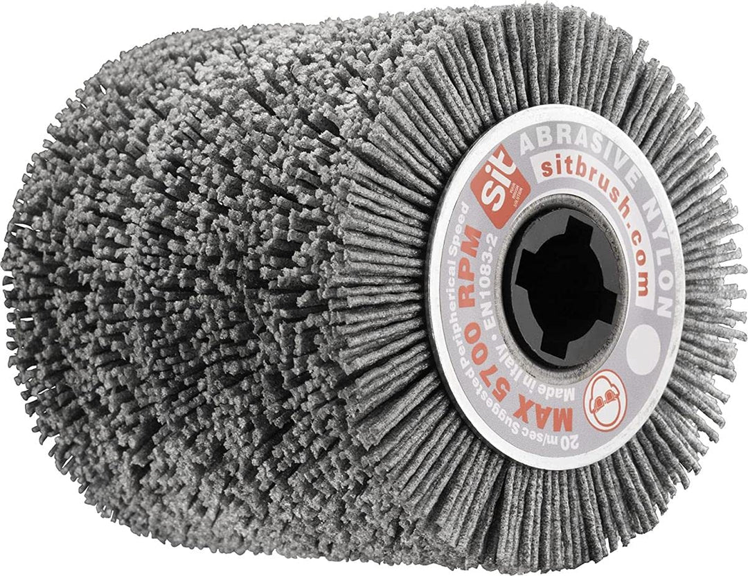 Sit Tecnospazzole 1359 Bürste für Schleifmaschine, gewellt, aus Nylon, 100 mm, 100 mm Nylon-Schleifk