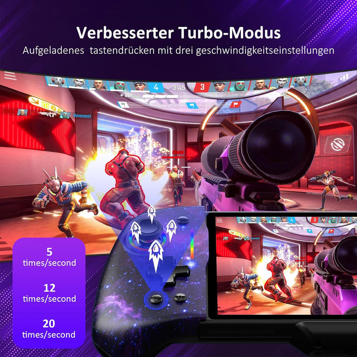 NexiGo Hall Effect Gripcon (Kein Drift, Keine Todeszone) mit Hall-Sensor-Joystick für Switch/Switch