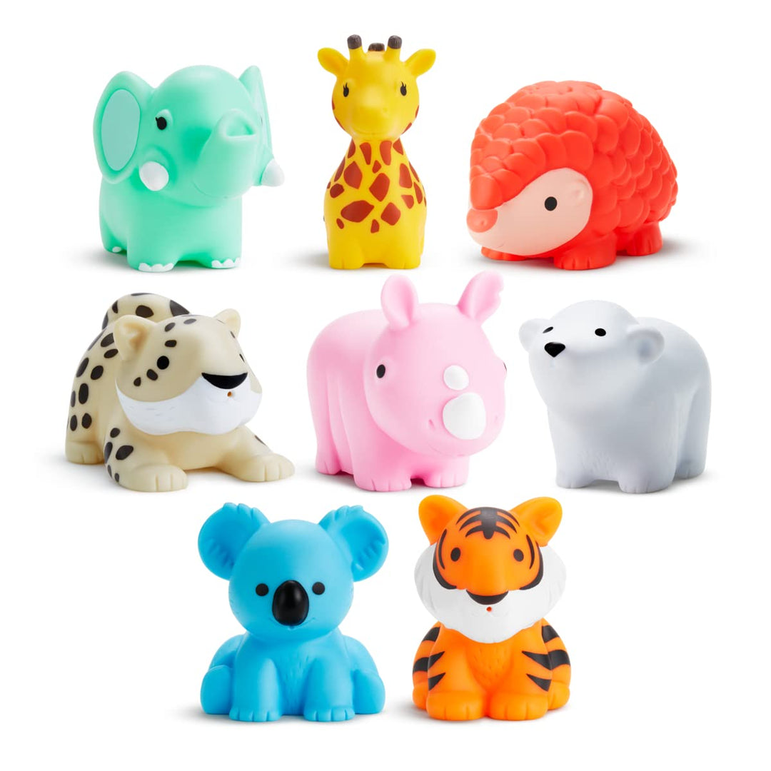 Munchkin Wild Tiere Baby Badespielzeug, 8 Stücks, Multi Wild Animals, 8 Pack, Wild Animals, 8 Pack