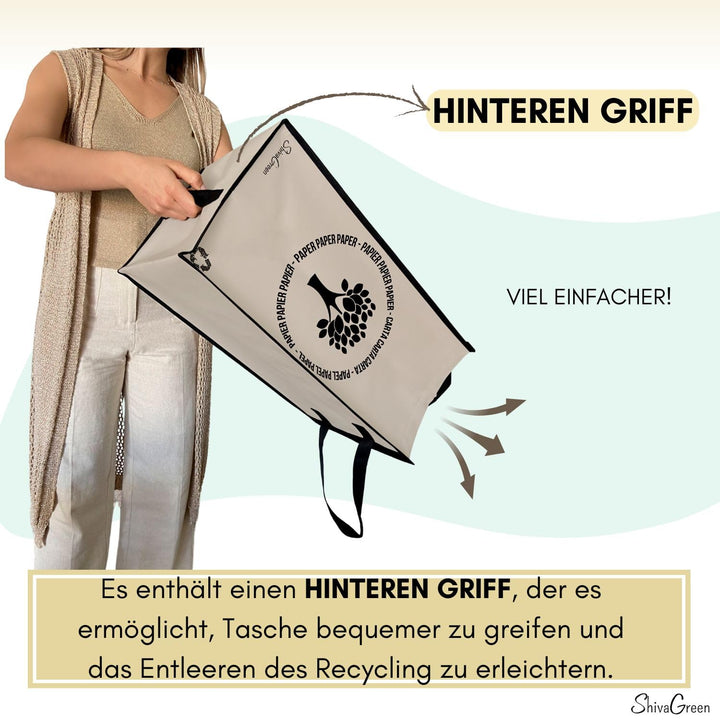 Mulltrennsystem 3fach - Recycling System - Altglas Sammelbehälter - Leergut Sammelbehälter - Altpapi