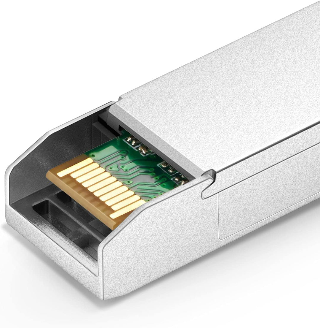 QSFPTEK (10Pack 10GBASE-SR SFP+ Modul 10G 850nm 300M DDM LC Port Multimode SFP+ Transceiver Kompatib