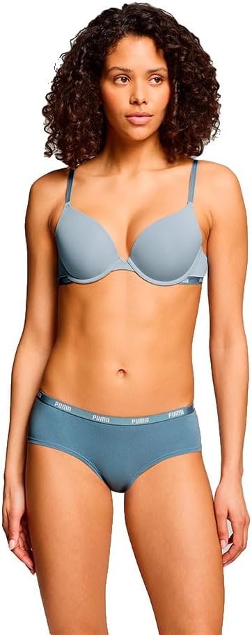 Puma Damen Hipster Hipster Panties (3er Pack) XS Blue Combo, XS Blue Combo