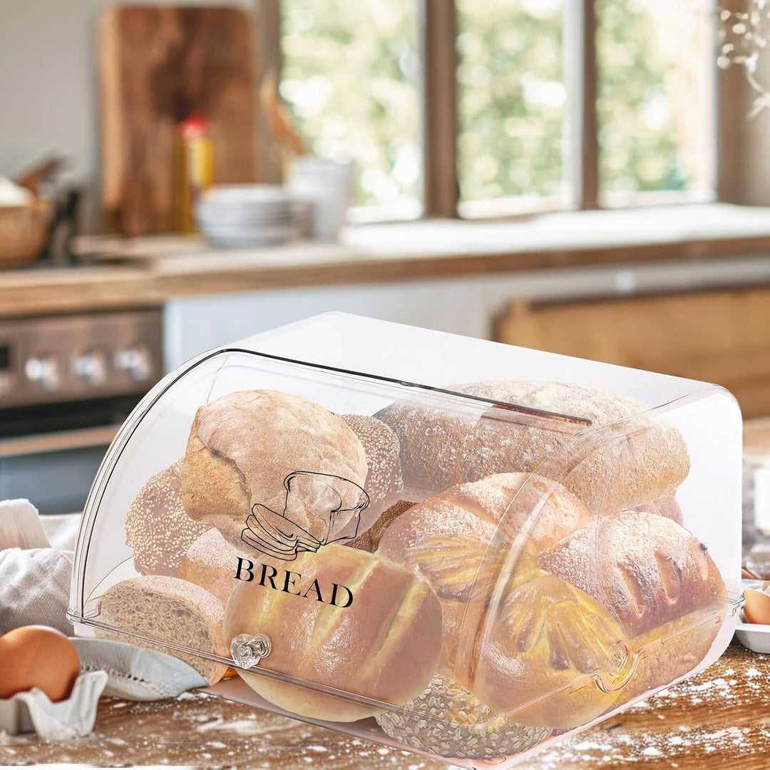 Brotkästen Mit Deckel Brotbox Brot Brottopf Zum Aufbewahren Toastbrot Durchsichtig Aufbewahrungsbox