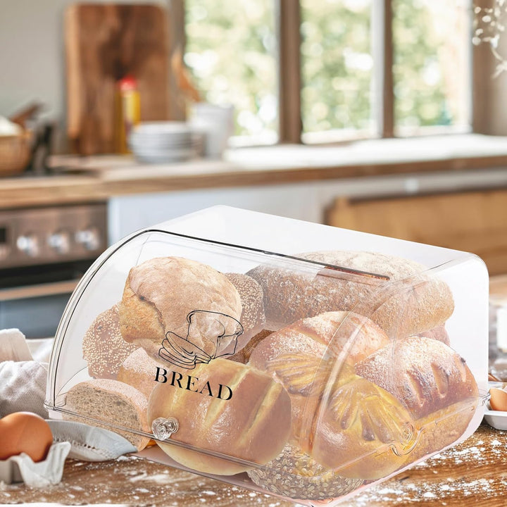 Brotkästen Mit Deckel Brotbox Brot Brottopf Zum Aufbewahren Toastbrot Durchsichtig Aufbewahrungsbox