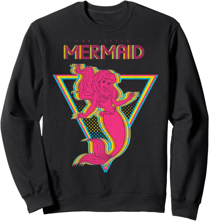 Disney Little Mermaid Ariel Retro Neon Triangle Sweatshirt