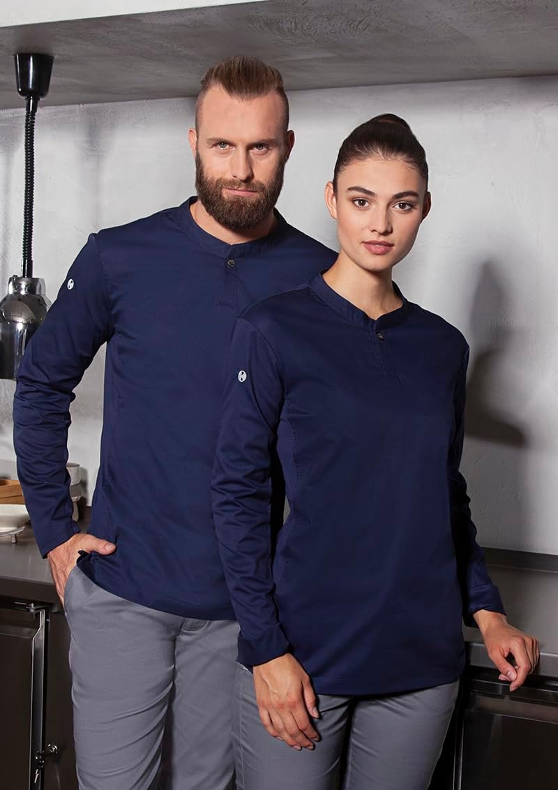 Karlowsky Herren Langarm Arbeitsshirt Performance 60% Baumwolle, 40% Polyester M Marine, M Marine