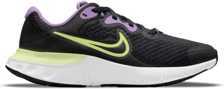 Nike Unisex Kinder Renew Run 2 (Gs) Laufschuh 36.5 EU Black Lt Lemon Twist Lilac White, 36.5 EU Blac