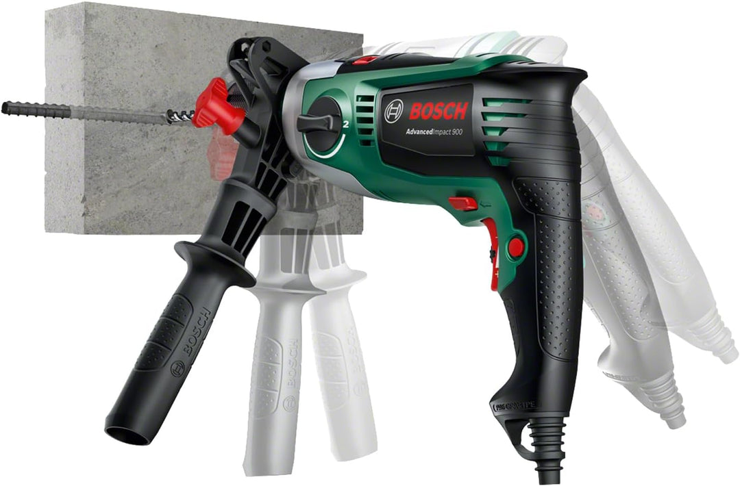 Bosch Home and Garden Bosch Schlagbohrmaschine AdvancedImpact 900 (Zusatzhandgriff, Tiefenanschlag,