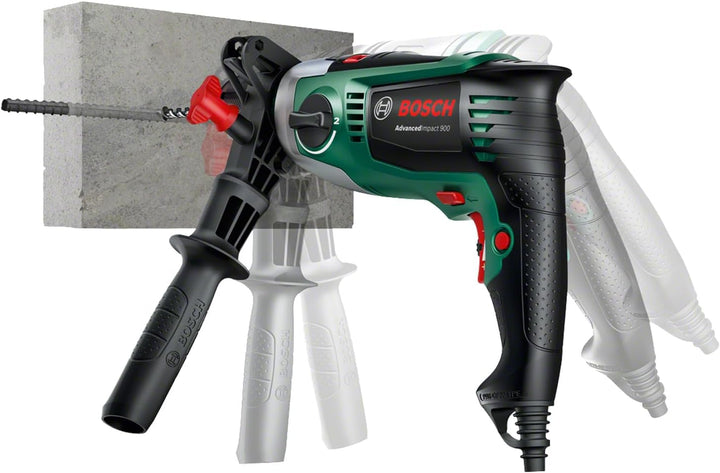 Bosch Home and Garden Bosch Schlagbohrmaschine AdvancedImpact 900 (Zusatzhandgriff, Tiefenanschlag,