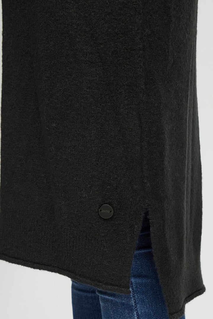 OXMO OXIda Damen Strickkleid Feinstrickkleid Kleid S Black (194007), S Black (194007)