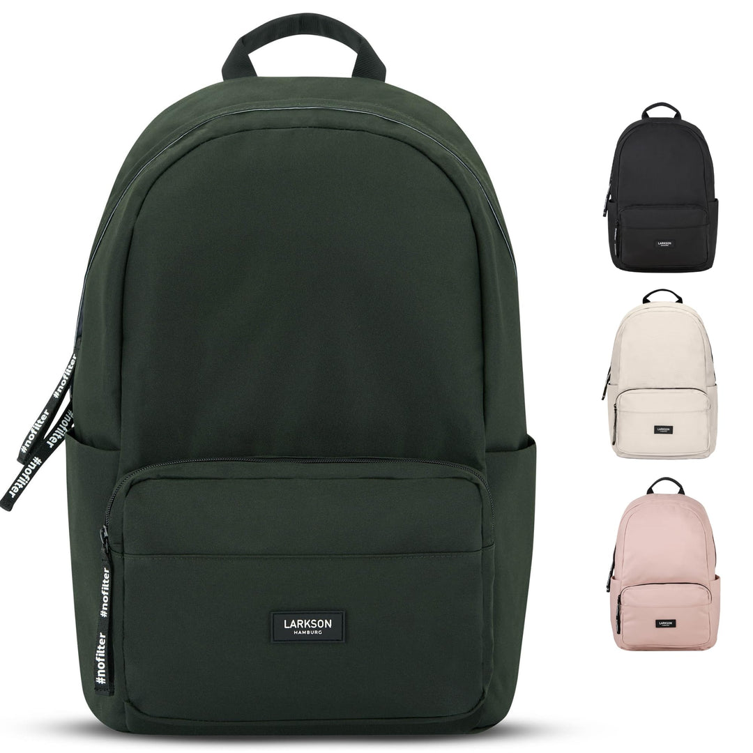 LARKSON Schulrucksack Mädchen &amp; Jungen Teenager - No 3 - Rucksack Damen &amp; Herren für Schule - 16" La